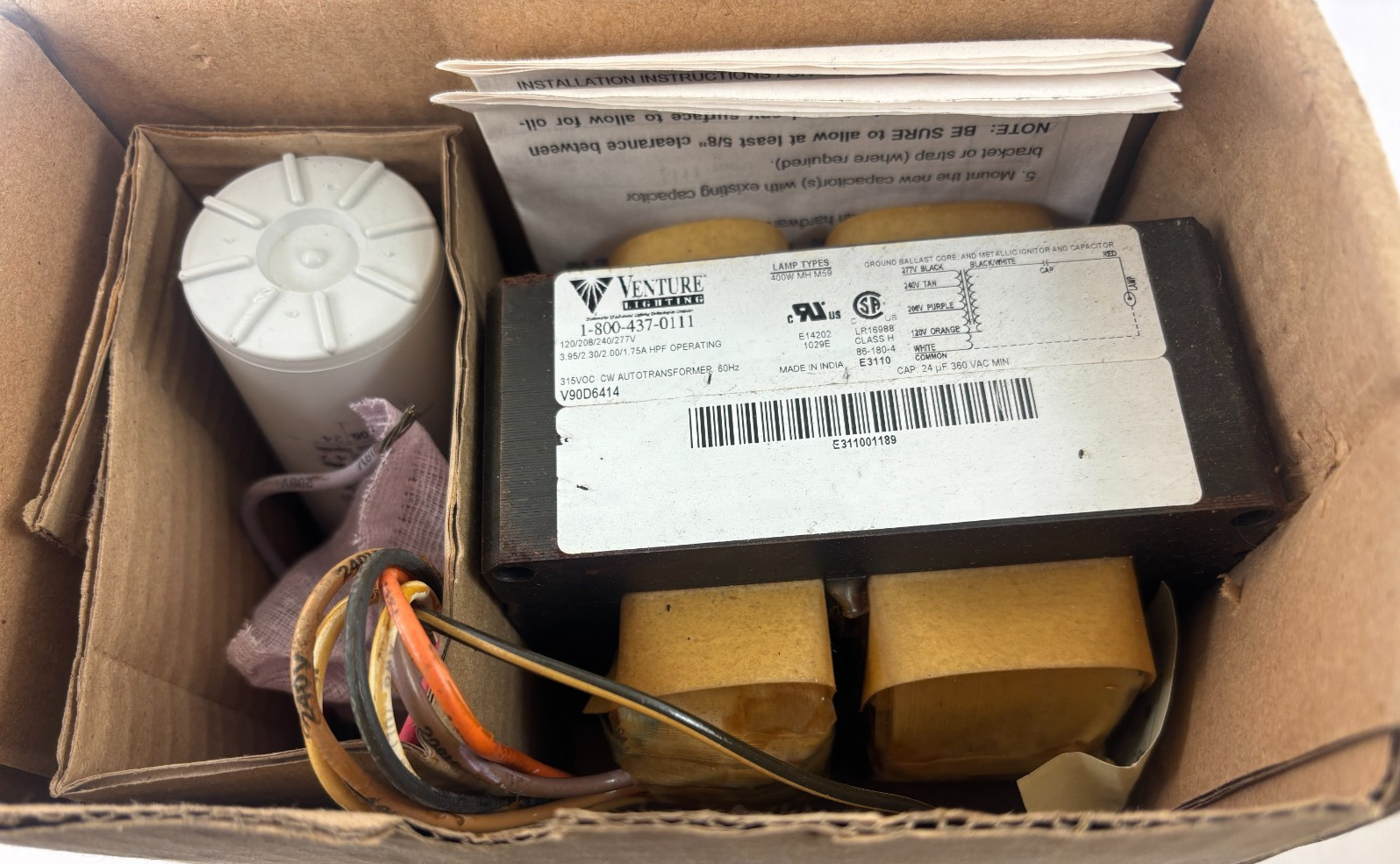 Venture V90D6414K Core & Coil Ballast 120/208/240/277V CW Autotransformer