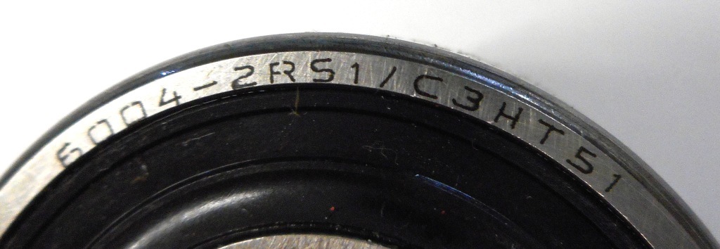 SKF, DEEP GROOVE BALL BEARING, 6004-2RS1/C3, 20 X 42 X 12 MM, C0, DOUBLE SEAL