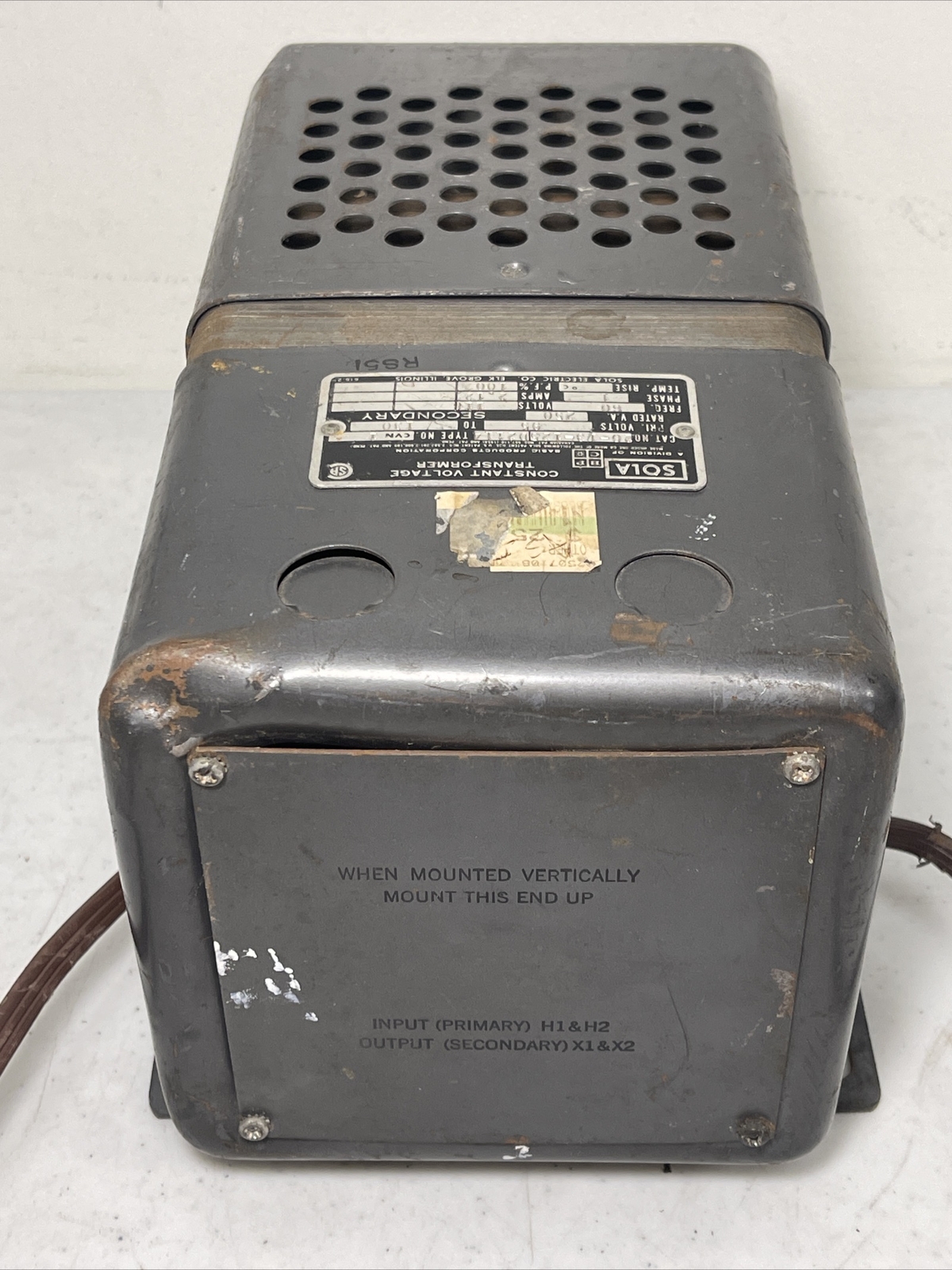 Sola Constant Voltage Transformer 20-13-125