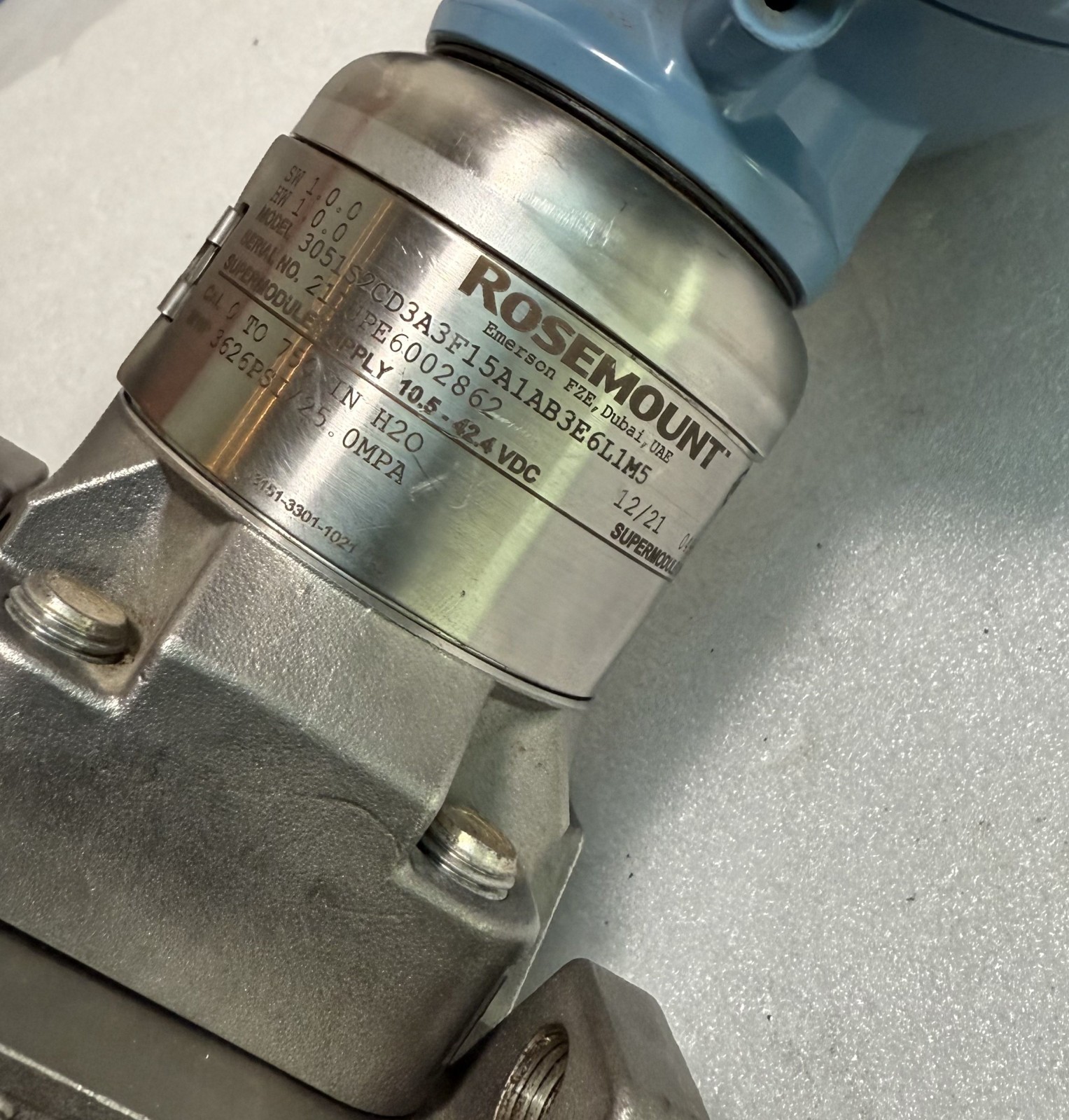 ROSEMOUNT 3051S2CD3 Pressure Transmitter 3051S2CD3A3F15A1AB3E6L1M5