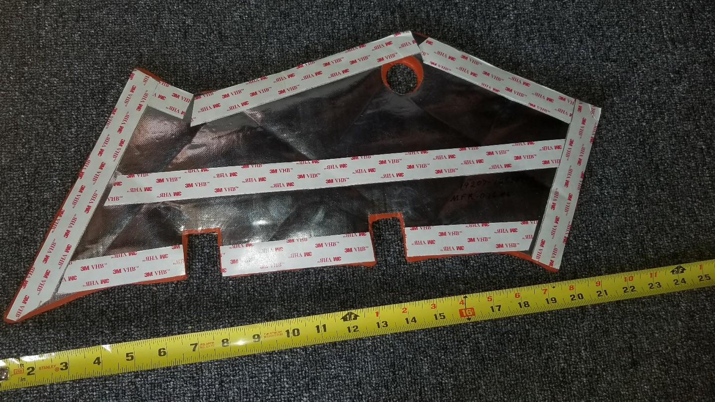 Thermal Vehicular Insulation Silicon, Heat reflective extreme, adhesive back