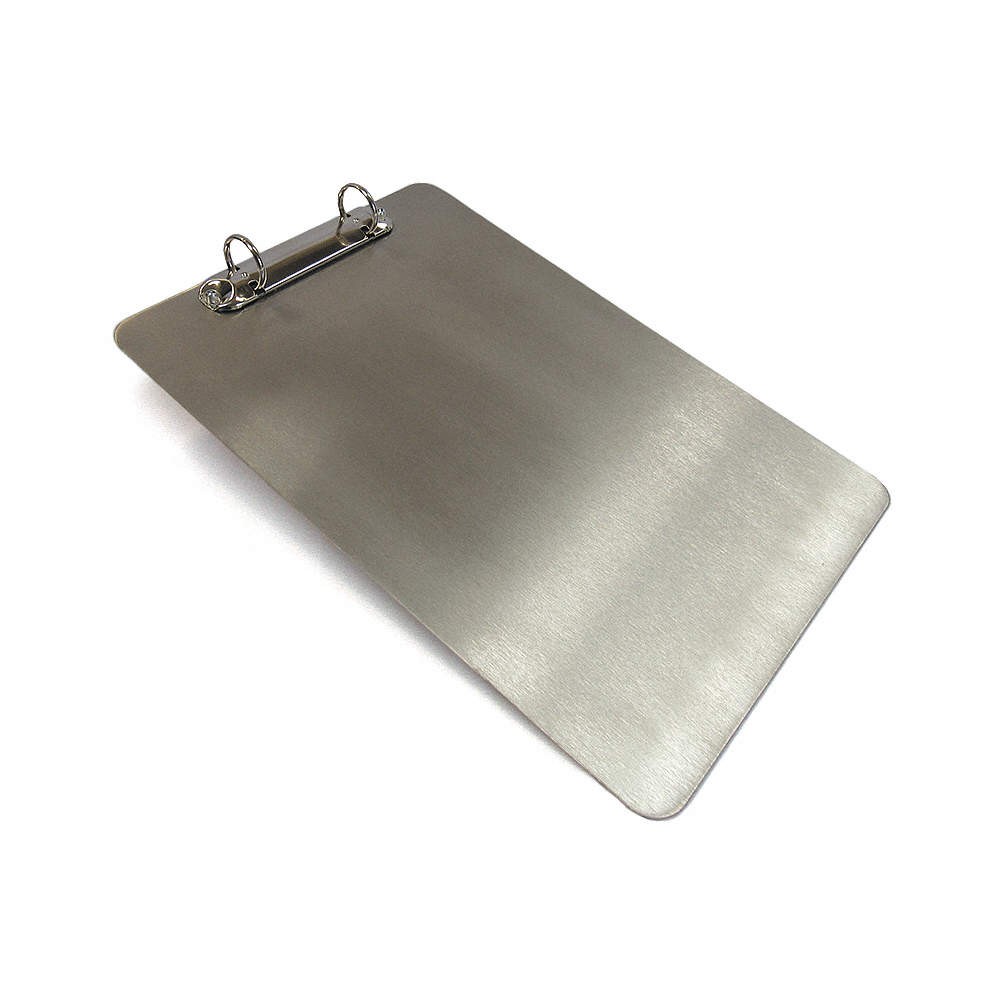 GRAINGER APPROVED 300-O06-P45-A138 Ring Binder Clipboard,Silver,9″ W 52HW18