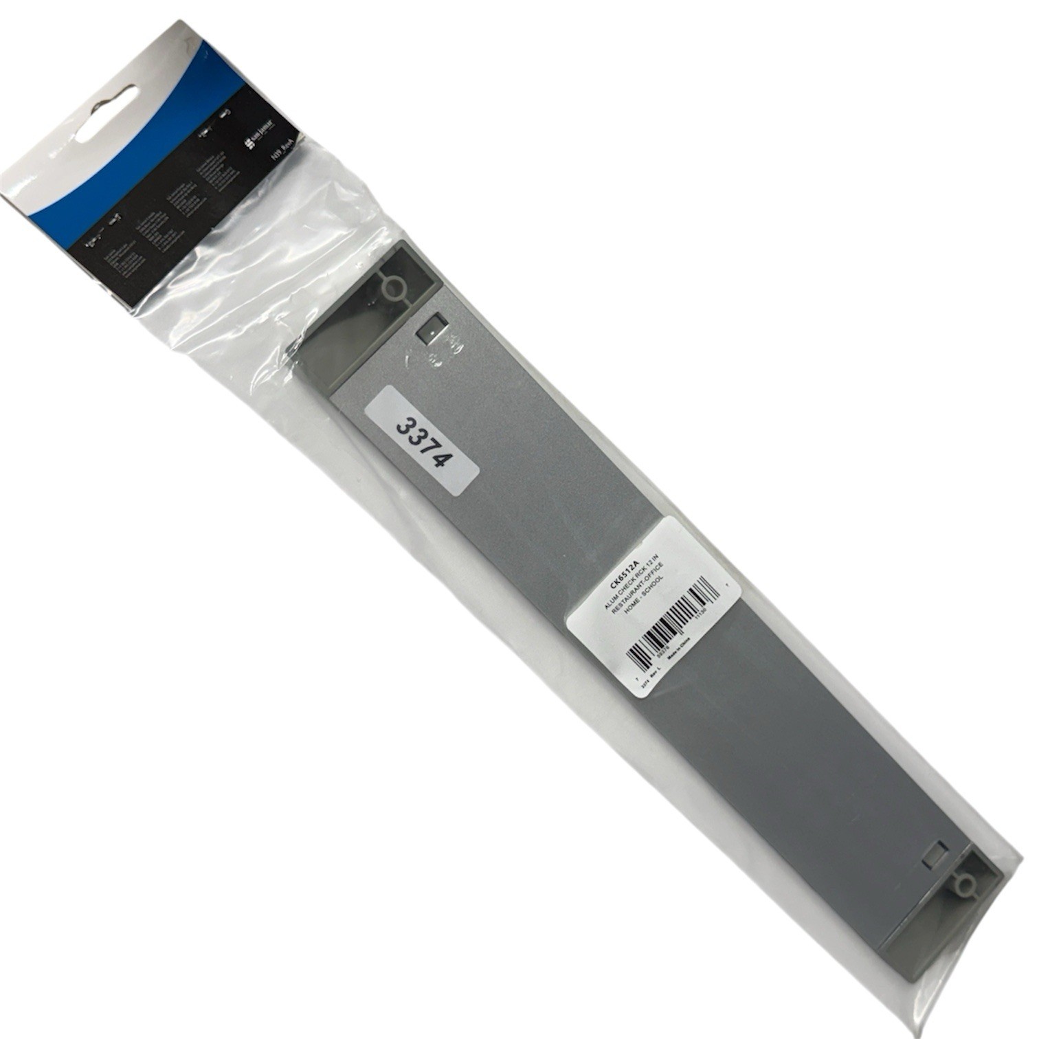 San Jamar CK6512A 12″ x 2″ Aluminum Wall Mounted Ticket Holder