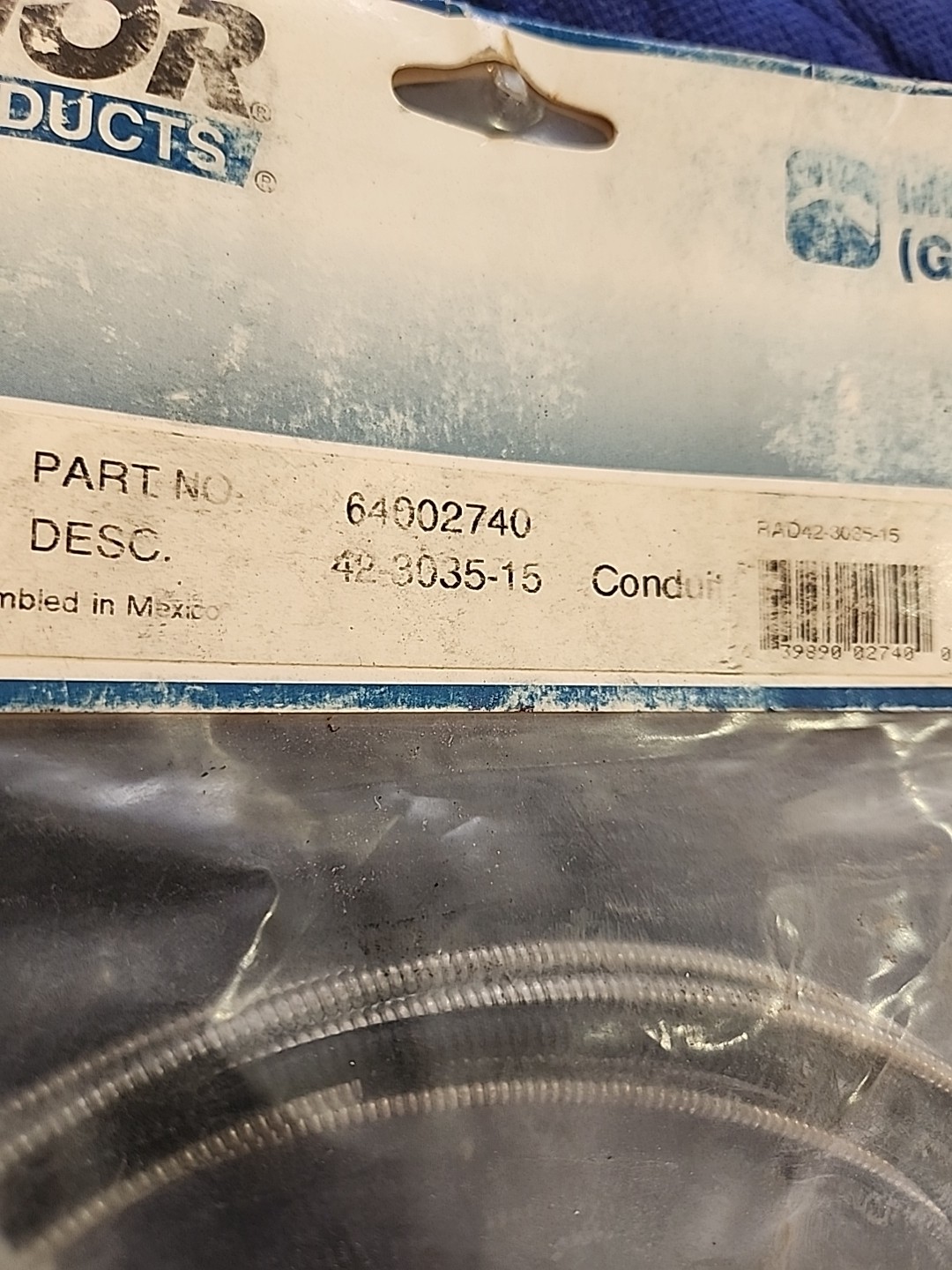 NEW Old Stock NOS Radnor MIG (GMAW) Wire Welding Conduit 64002740 42-3035-15