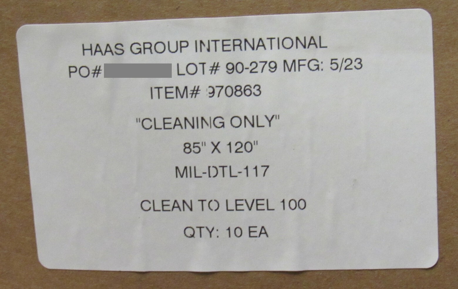NEW 85″ x 120″ BARRIER BAGS Mil-PRF-131L Class 1 Water Vapor-Proof Foil DTL-117