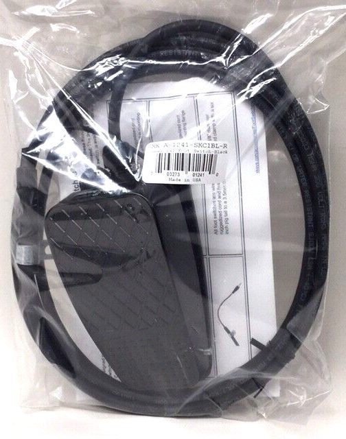 X-Keys XK-A-1241-SKC1BL-R Commercial Foot Pedal Switch Black 114″ Cable Length