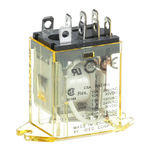 RELAY 24V AC FLANGE MOUNTED 18A034 for Ultrafryer ULF18A034