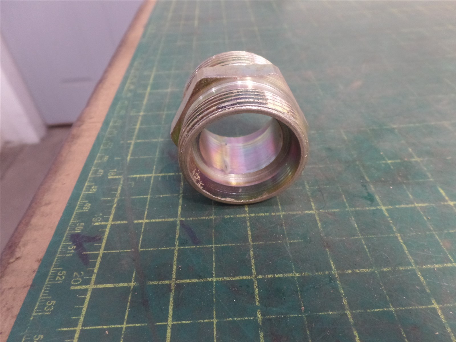 GENUINE TROJAN O&K 10163371500 FITTING ADAPTER ASSEMBLY TEREX 10-163371500 N.O.S