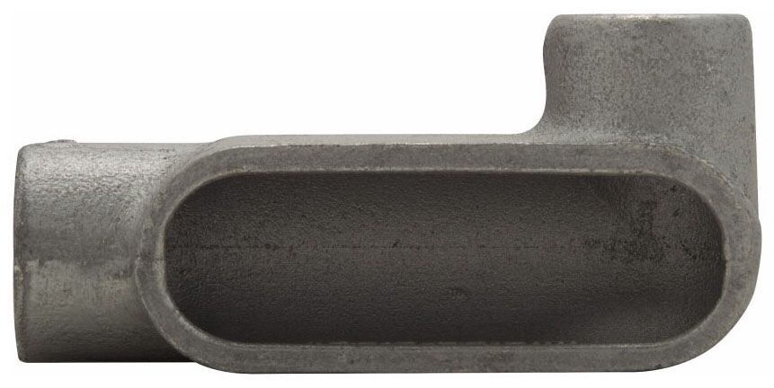 Crouse-Hinds LR57 SA, Rigid Conduit Outlet Body, 1 1/2 Lr Al Form 7 Body, 1 PC