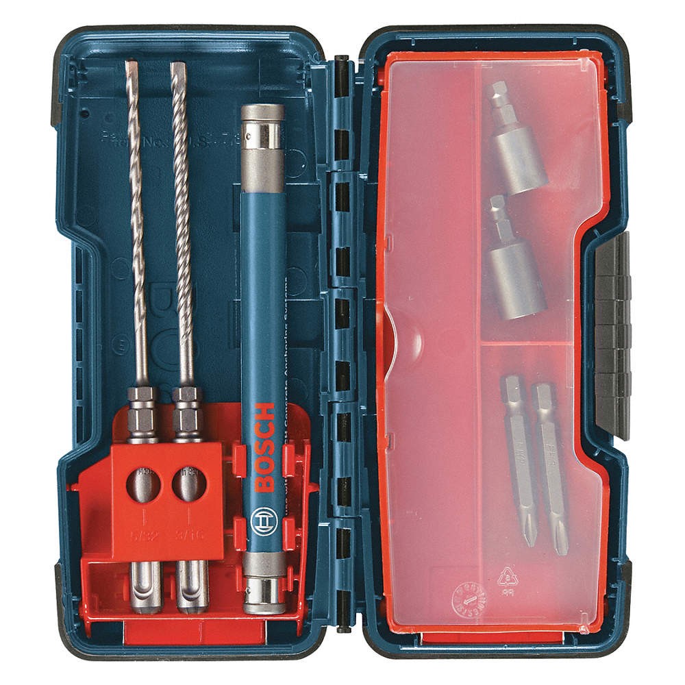 BOSCH HC2309 Masonry Drill Set,2pc,Carbide Tip 44H237