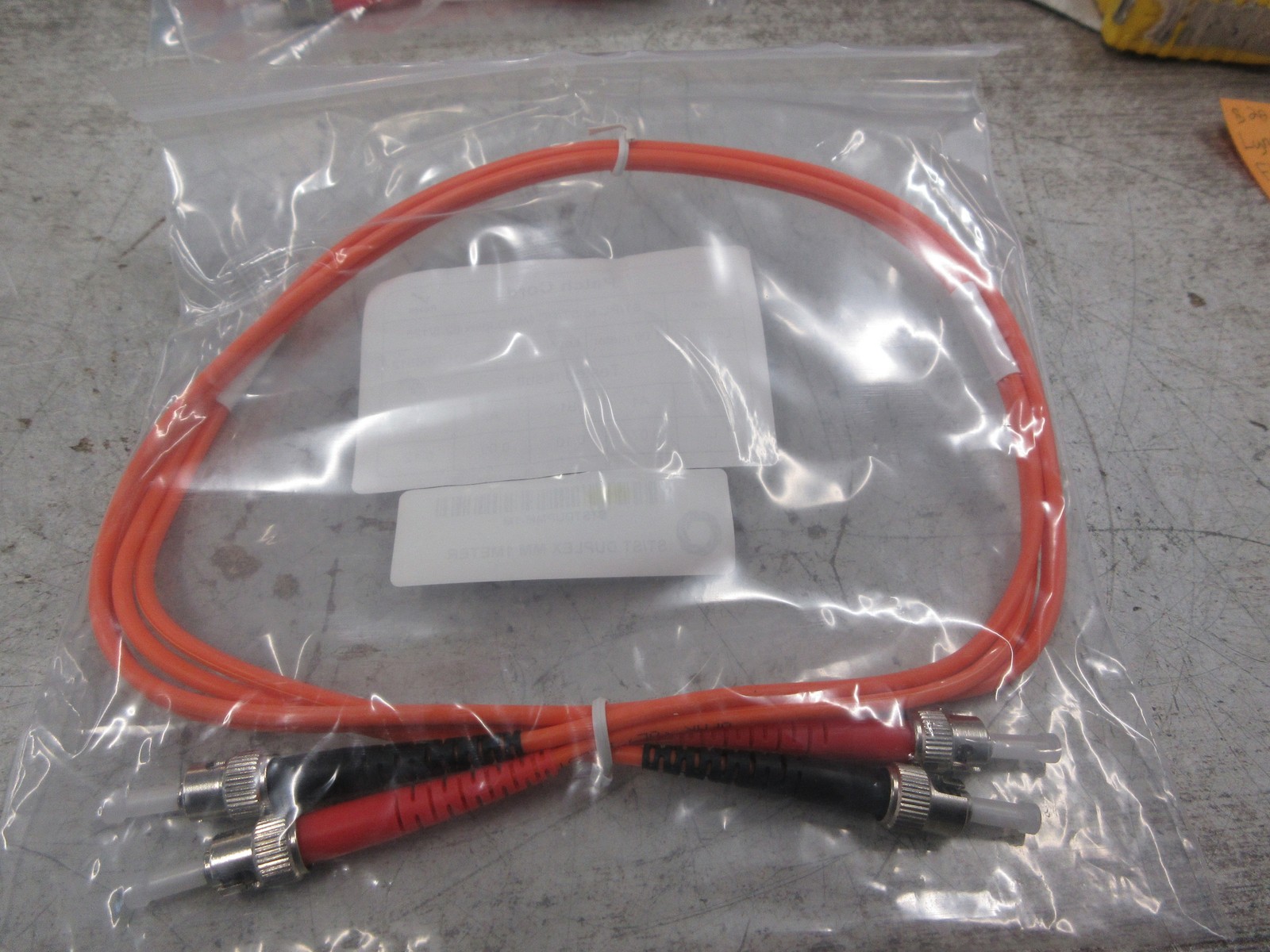 Lynn Electronics Fiber Optic Patch Cord STSTDUPMM-1M ST/PC To ST/PC New Surplus