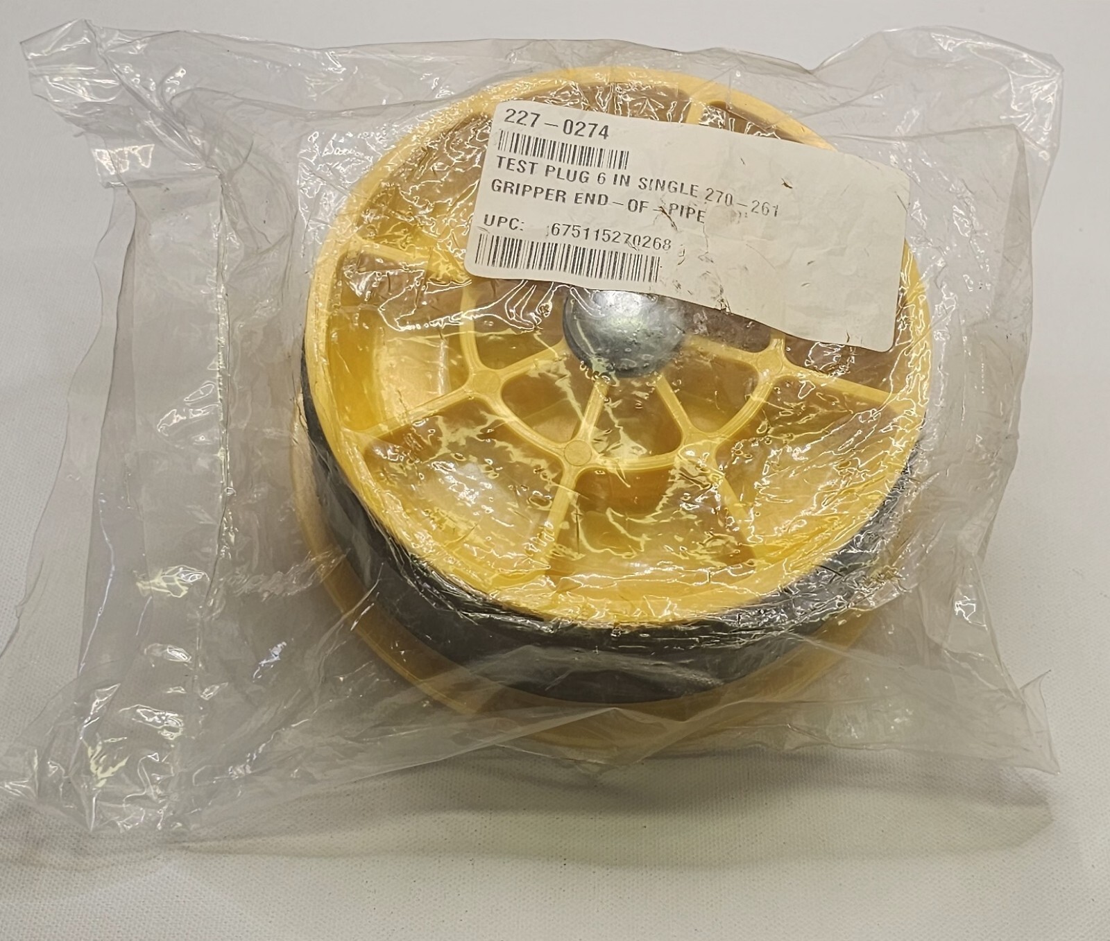 OATEY 270261 CHERNE GRIPPER 6” END PIPE PLUG – SEALED