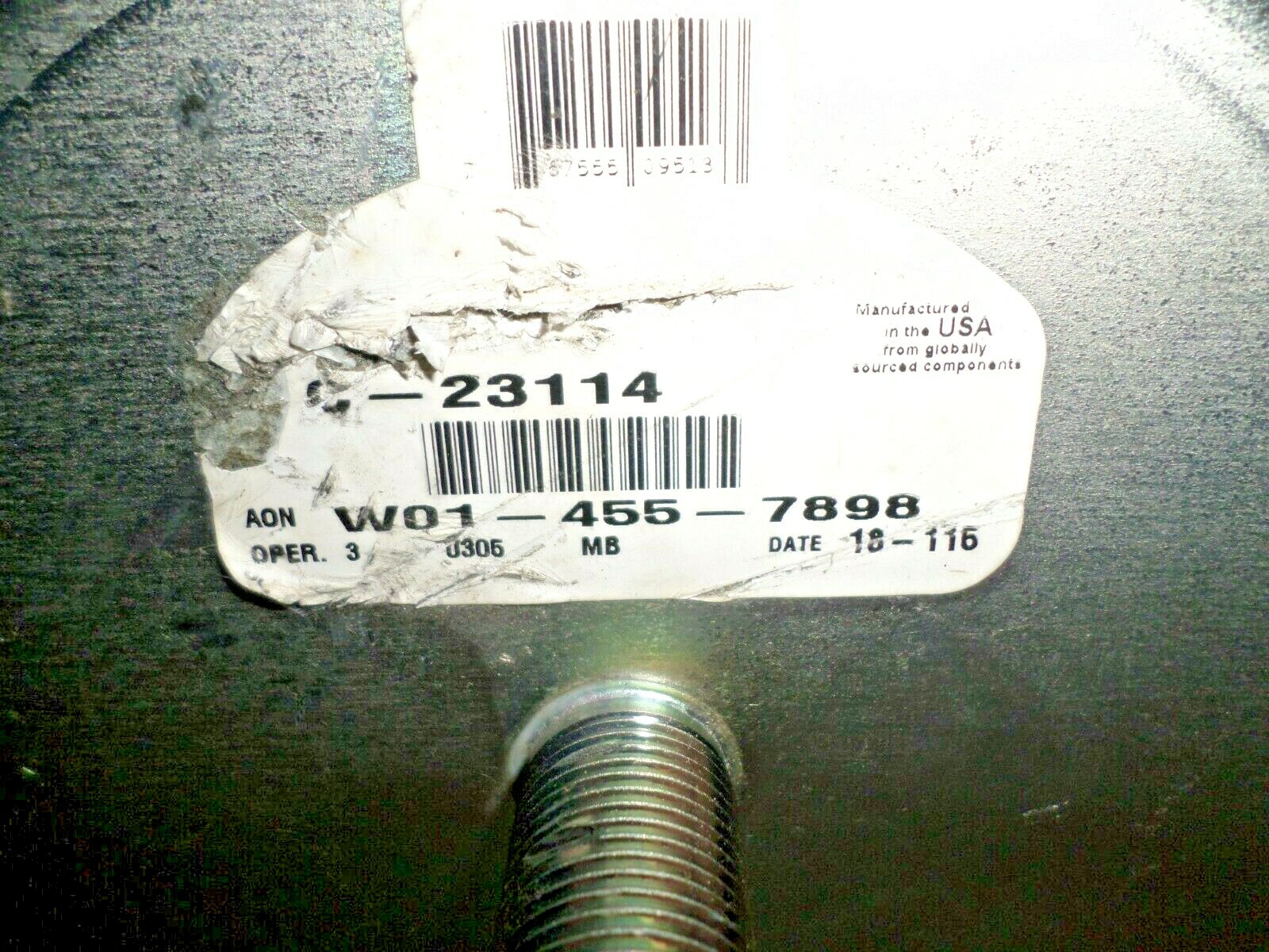 👀 NEW FIRESTONE W01-455-7898 Airide Air Spring BELLOWS AIRSPRING HENDRICKSON NO
