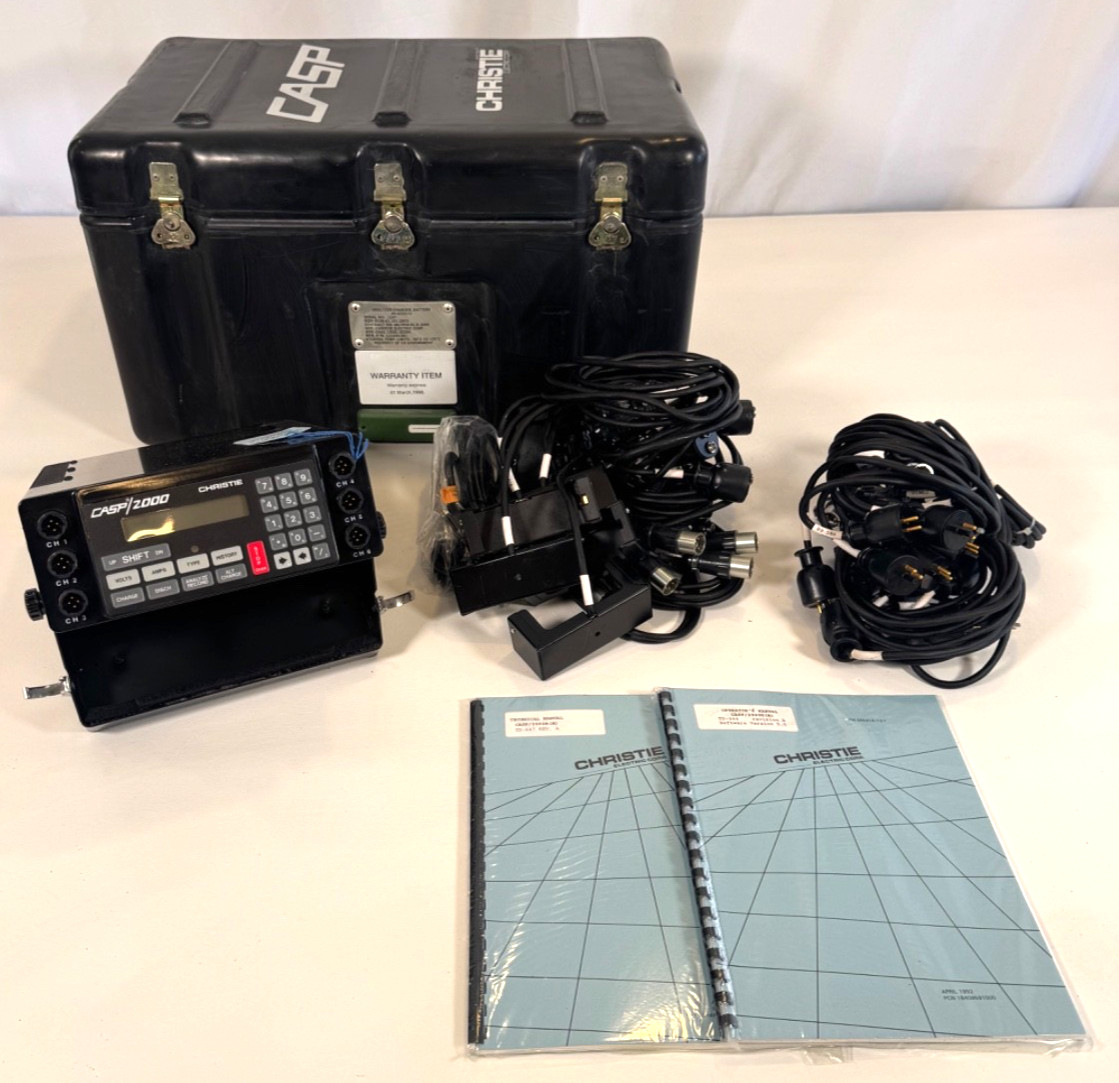 Christie CASP2000H 121379-004 Analyzer Charger w/Case & Cables Complete NEW