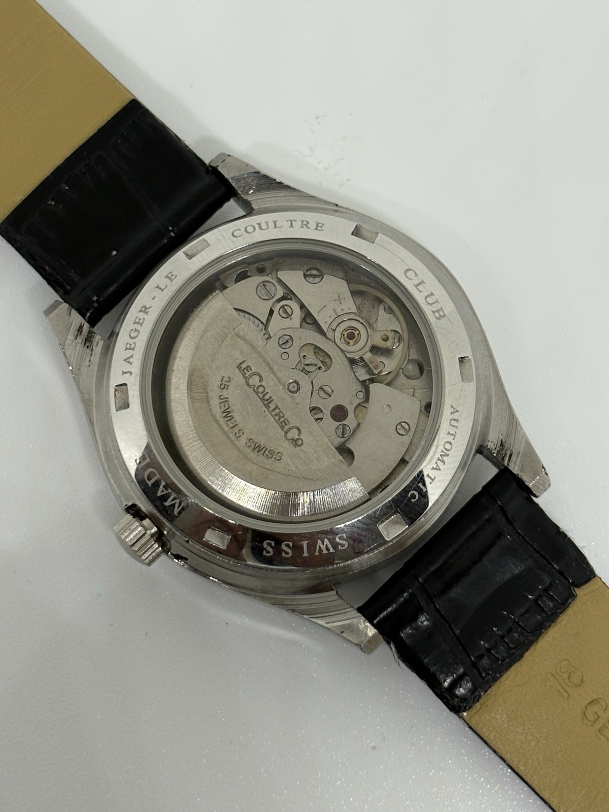 Vintage Jaeger-LeCoultre 25 Jewels Automatic Swiss Made Men’s Watch Black Dial