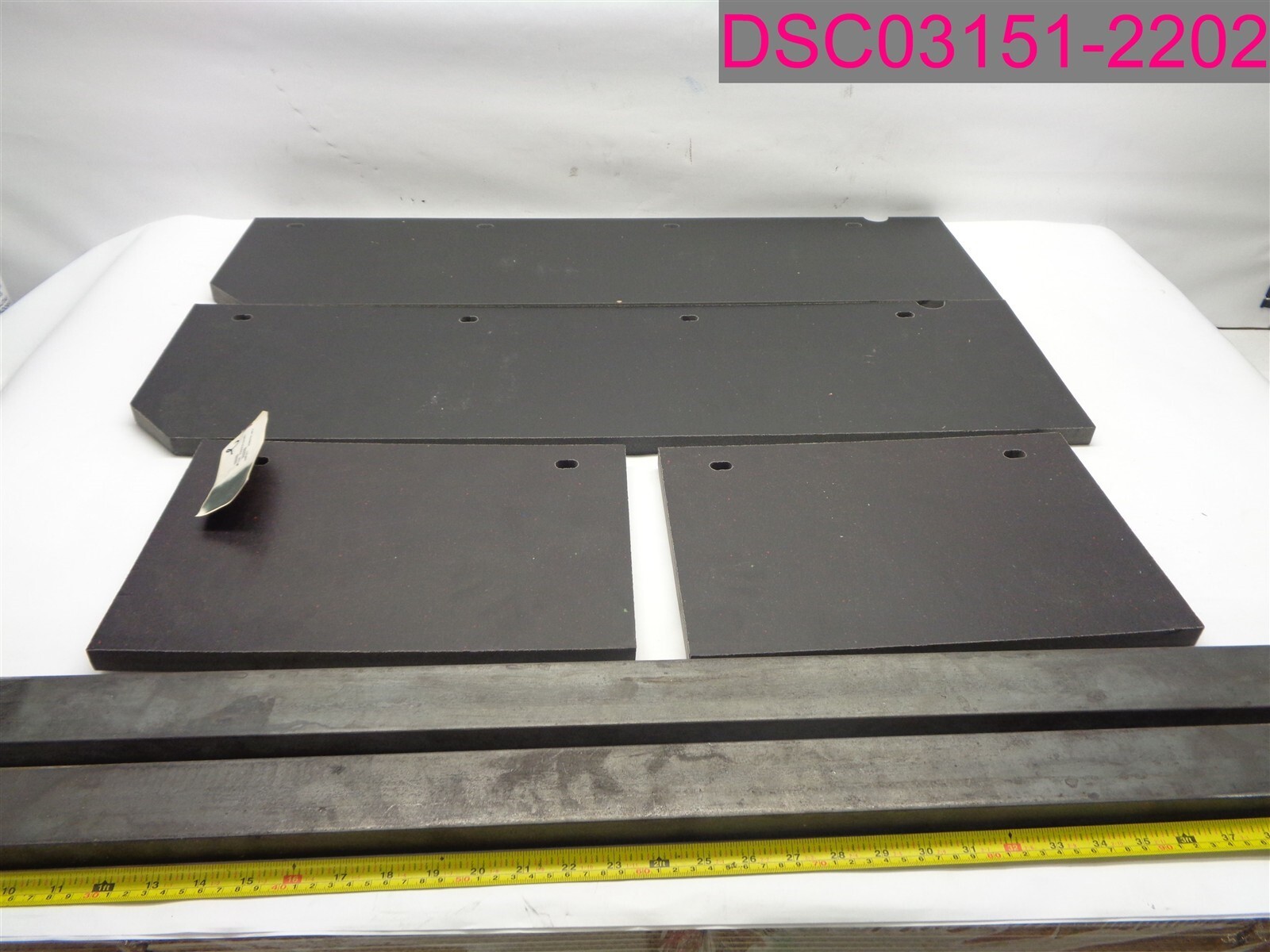 #1284860; 2 Bars=35-3/4″x2″x1″, 2 Boards=33-15/16″x9-1/4″x3/4″, 2 Boards=14″x