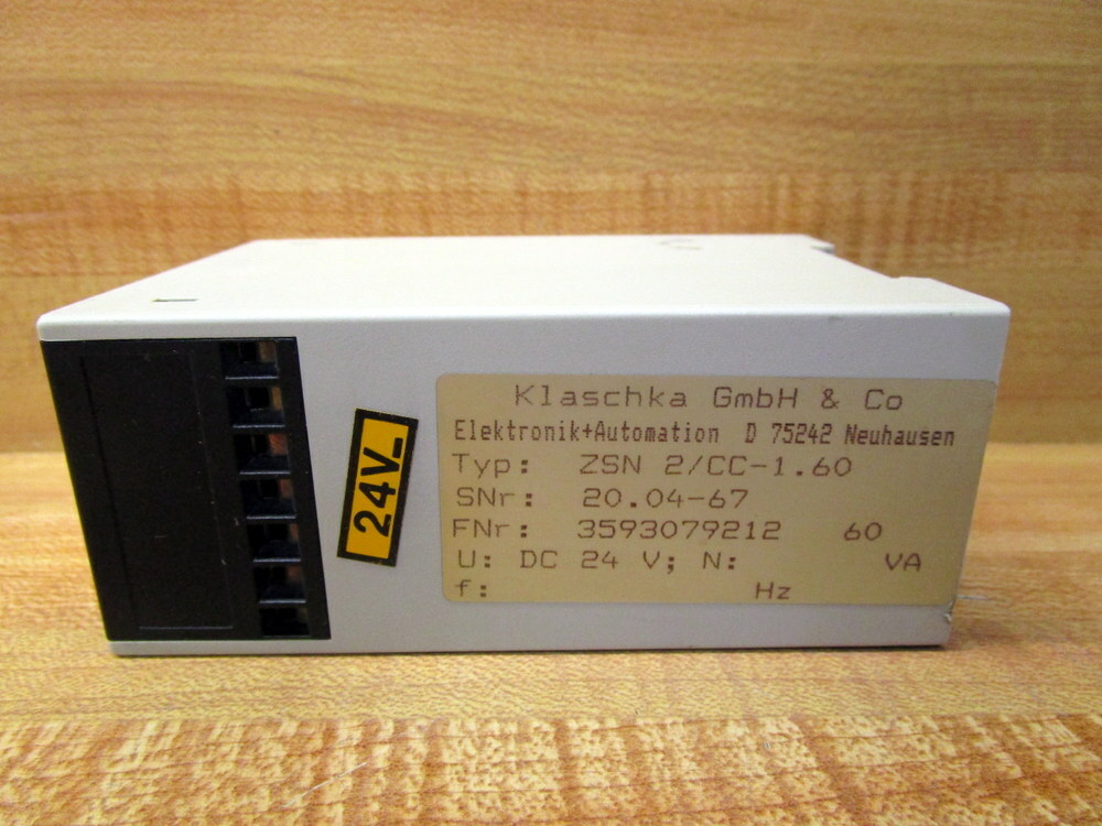 Klaschka ZSN 2/CC-1.60 Transistor Relay ZSN2CC160