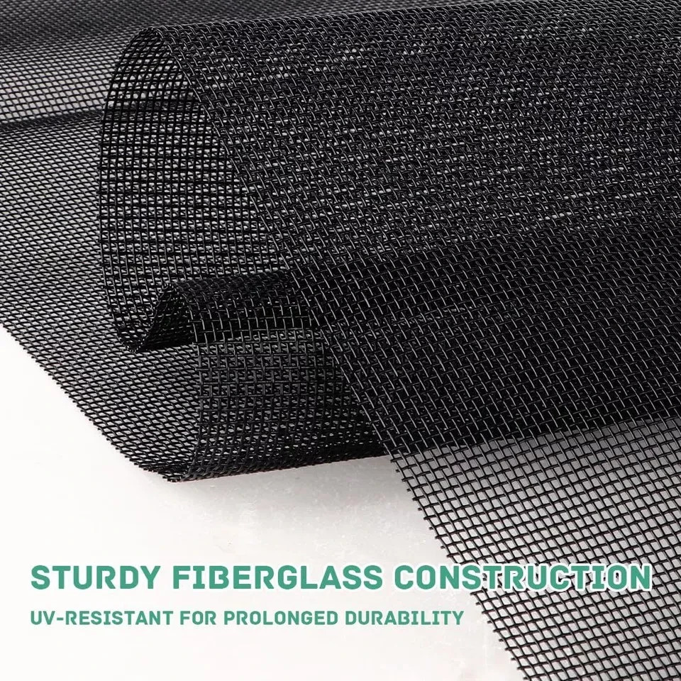 Pet Proof Window Screen Replacement 48″x100″ Adjustable Thicken Charcoal…