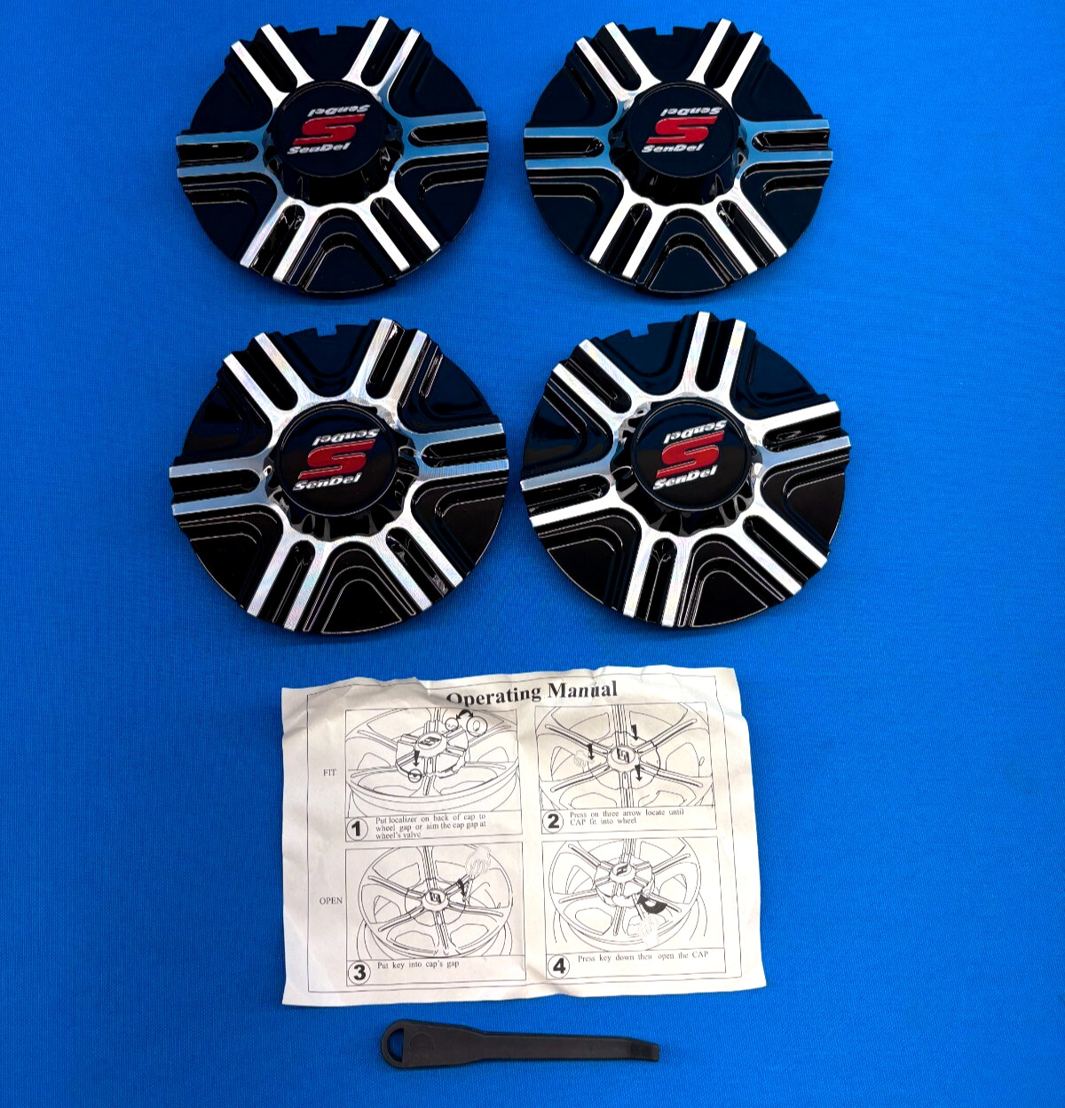 Lot of 4x SenDel Center Wheel Center Cap 664455 14 Inch T05 C1 644 01 R0