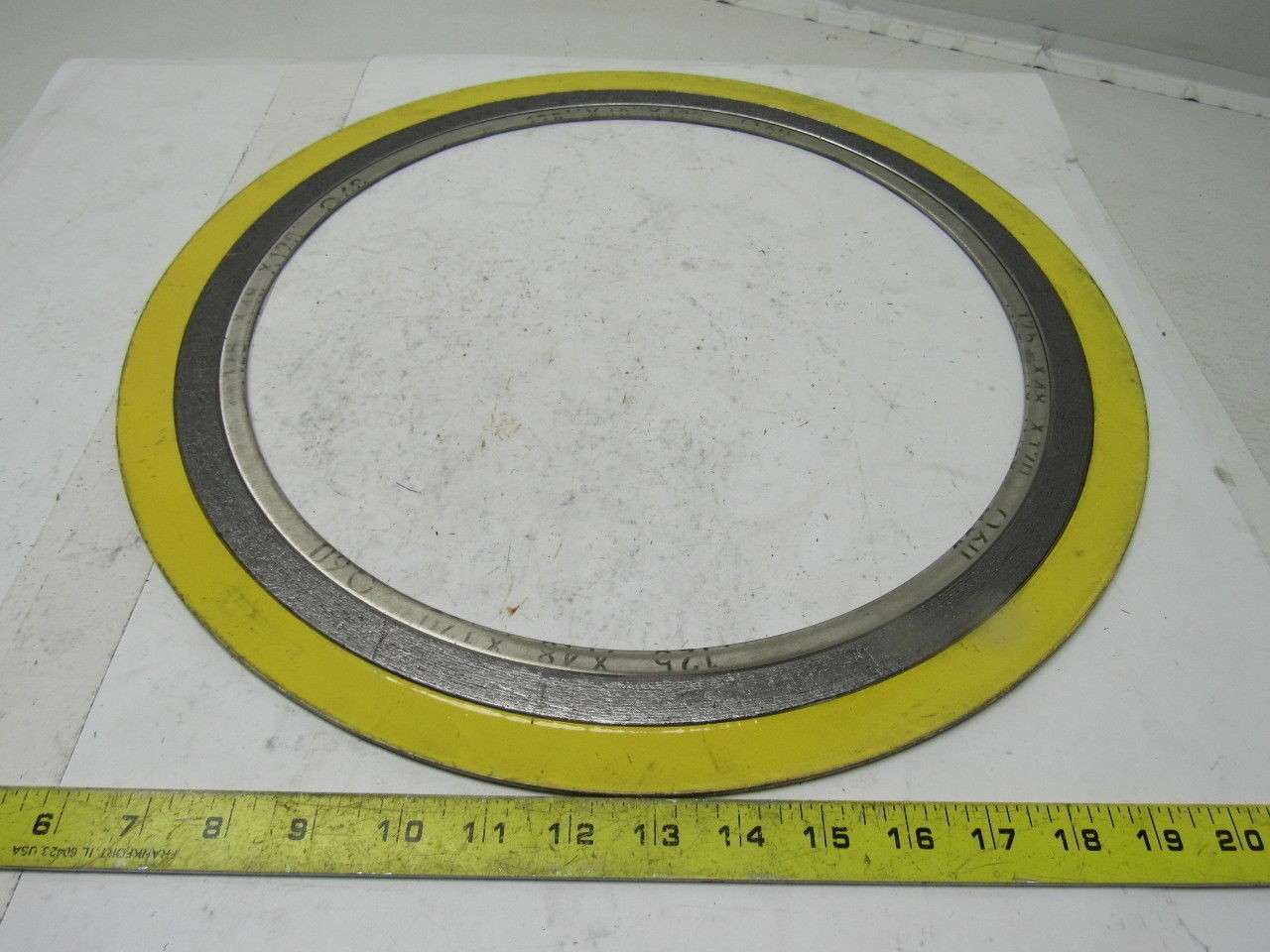 Leader INC600/HASTC/FG/CS 14″ #15 Spiral Wound Gasket Lot of 2