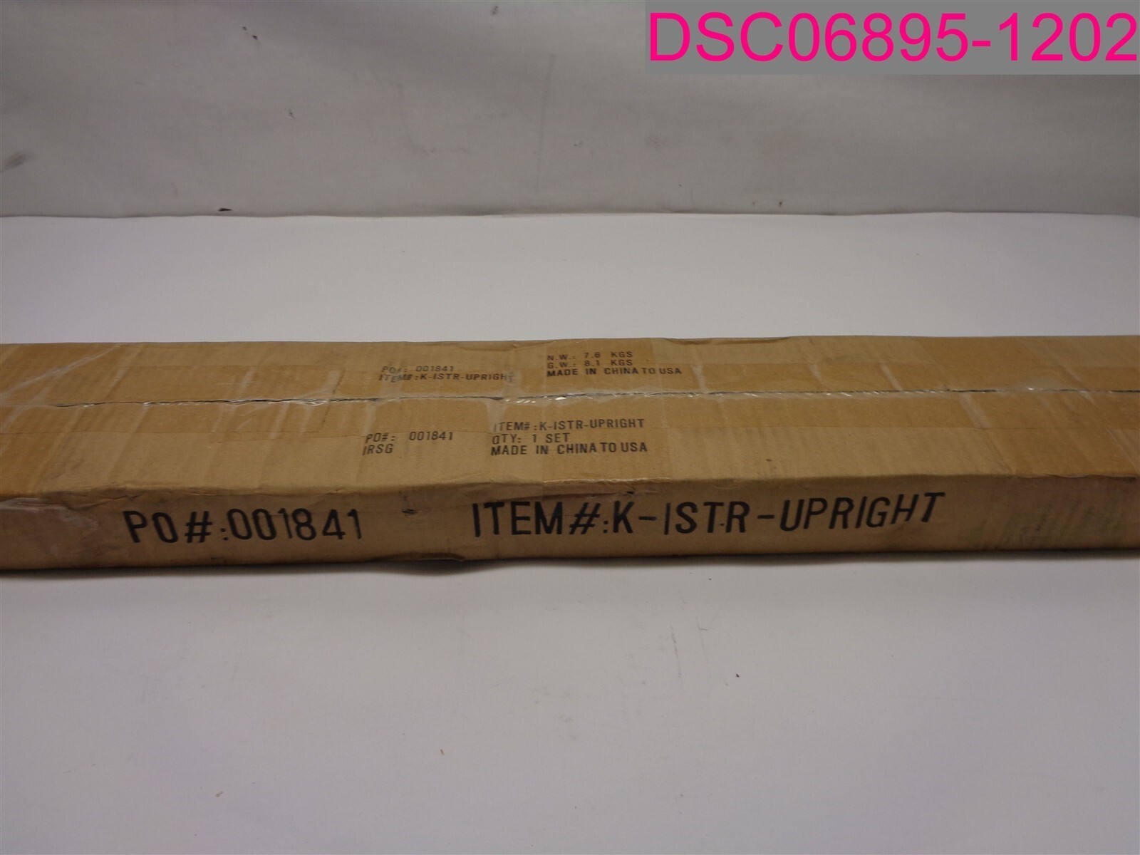 QTY=4; 65″L x 1″ x 1″ K-ISTR-UPRIGHT #001841
