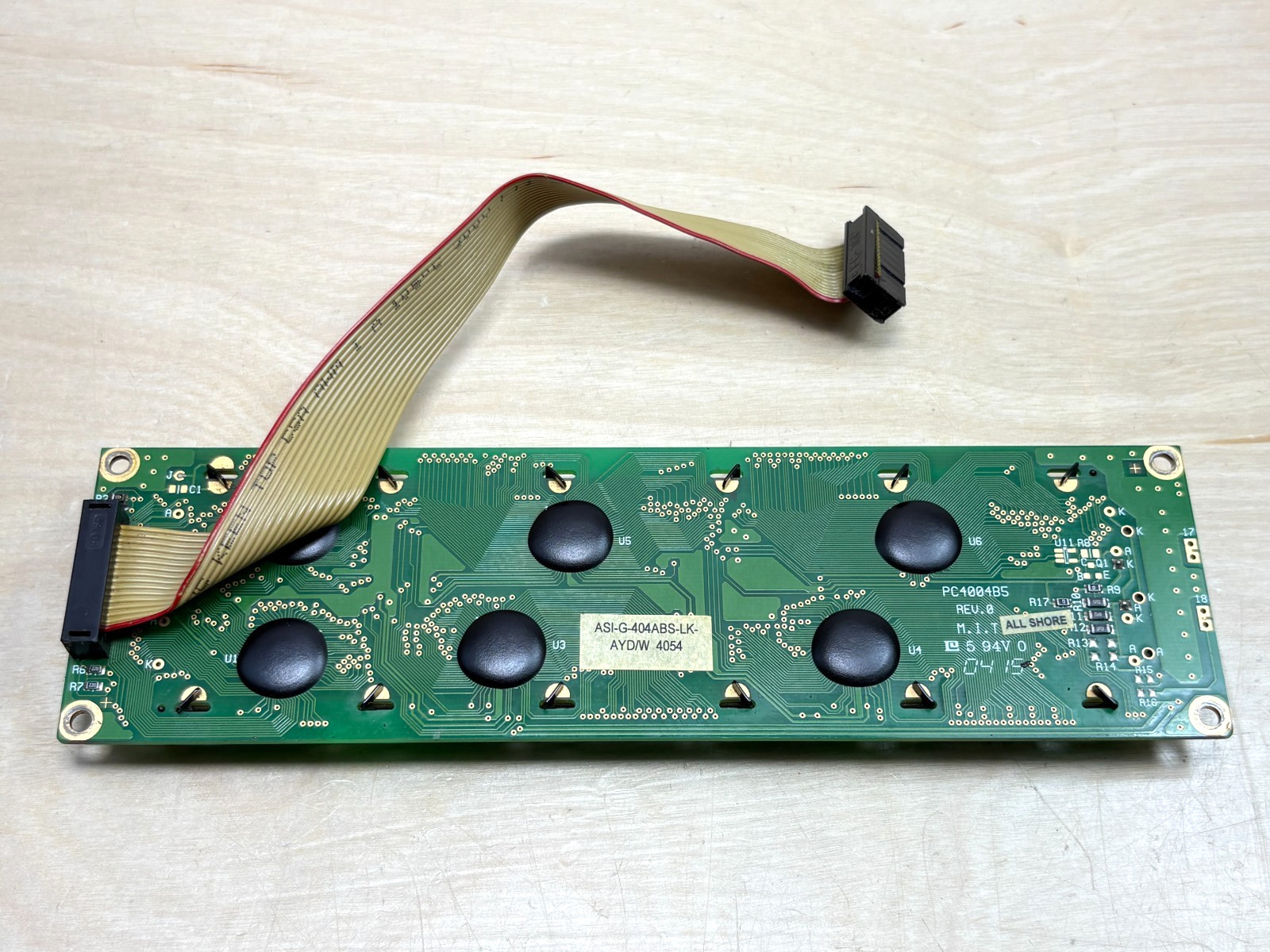 Telesis ASI-G-404ABS-LK-AYD/W Display Board for TMC420 Pinstamp Controller