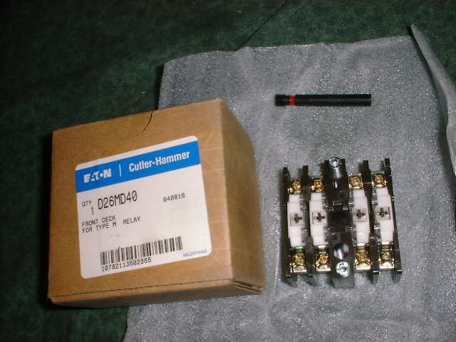 NEW Cutler-Hammer Type M 4 Pole Front Deck # D26MD40 (31696-L1)