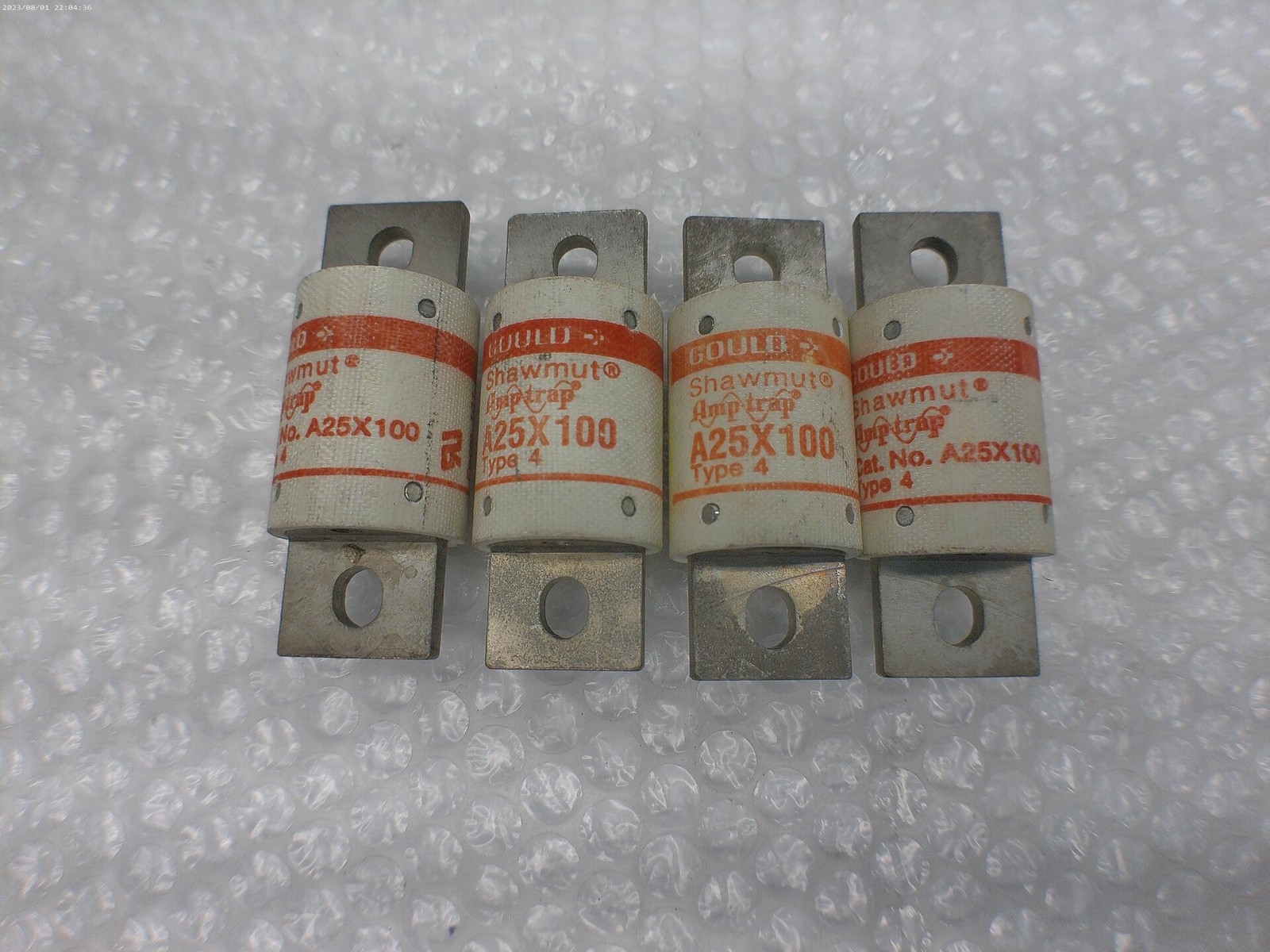 GOULD SHAMUT A25X100 FUSE LOT OF 4 NSNP