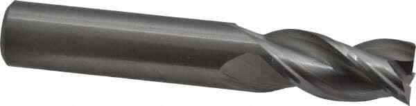 Kennametal 3866202 Square End Mill: 1/2″ Dia, 1″ LOC, 1/2″ Shank, 3″ OAL