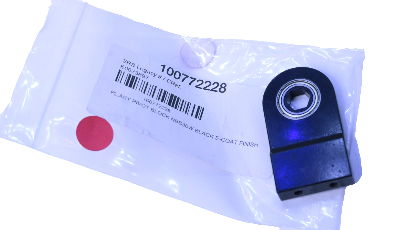 SRS NBS30W Pivot Block Plate Assembly Black E-Coat Finish (New)
