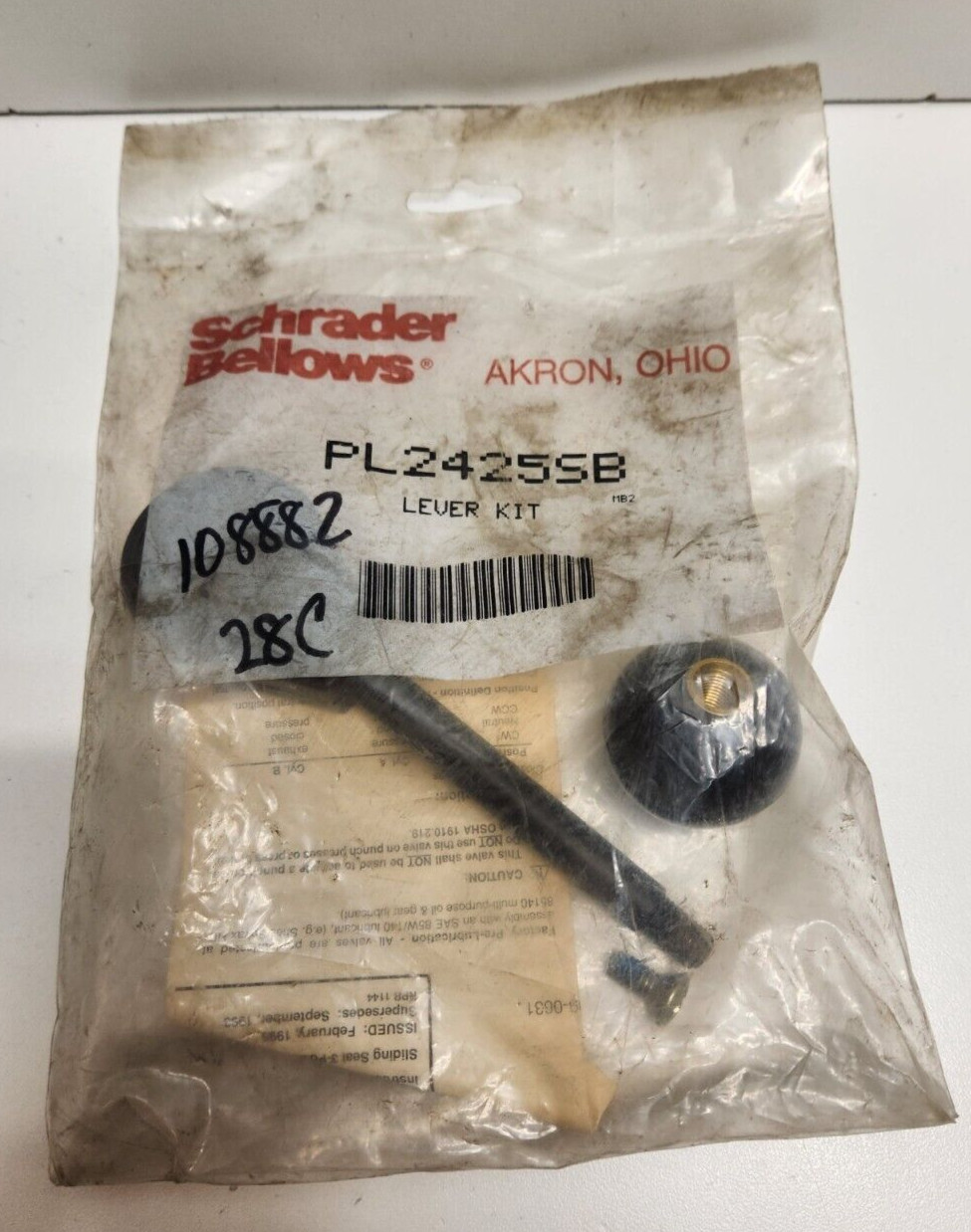 NEW OLD STOCK! SCHRADER BELLOWS LEVER KIT PL2425SB