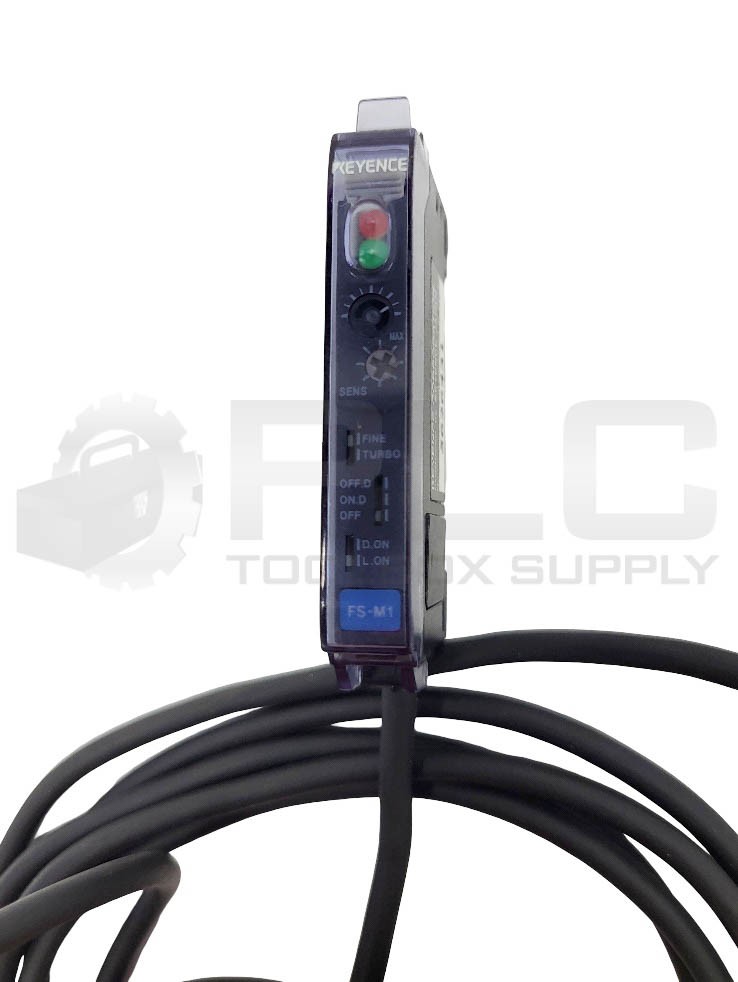 NEW KEYENCE FS-M1 FIBER OPTIC SENSOR 12-24VDC