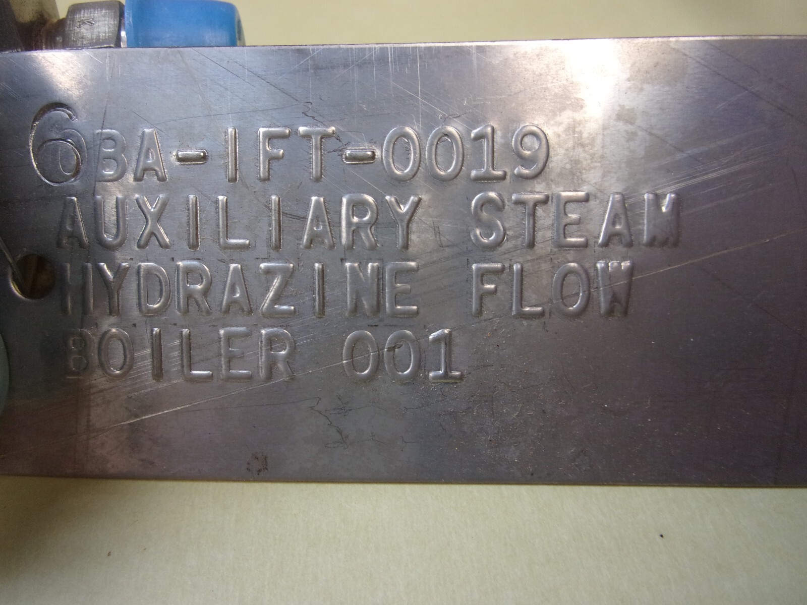 Floscan 6BA-1FT-0019 Auxiliary Steam Hydrazine Flow 300-1