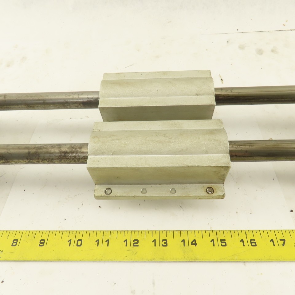 3/4″ Tandem Rail Linear Ball Bearing Assembly 10-1/4″ Travel 18-1/2″ OAL