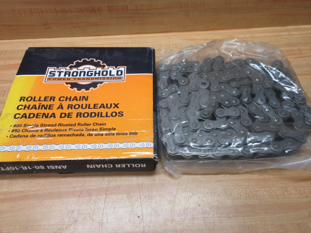 Stronghold 60218 Fastenal Roller Chain 80-1R 10′ Length 80-1R-10FT