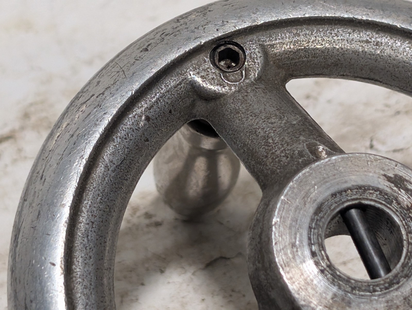 C+H 120 Spoked Handwheel, Three Spokes, Central Bore, Heavy Duty, Central Bore