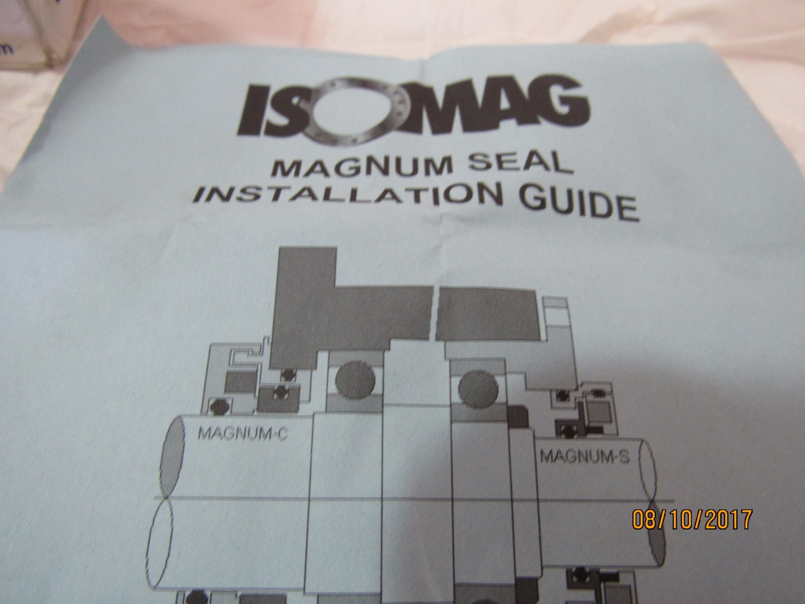 ISOMAG P10000680 TURBINE SEAL 216MS3620 NEW IN BOX