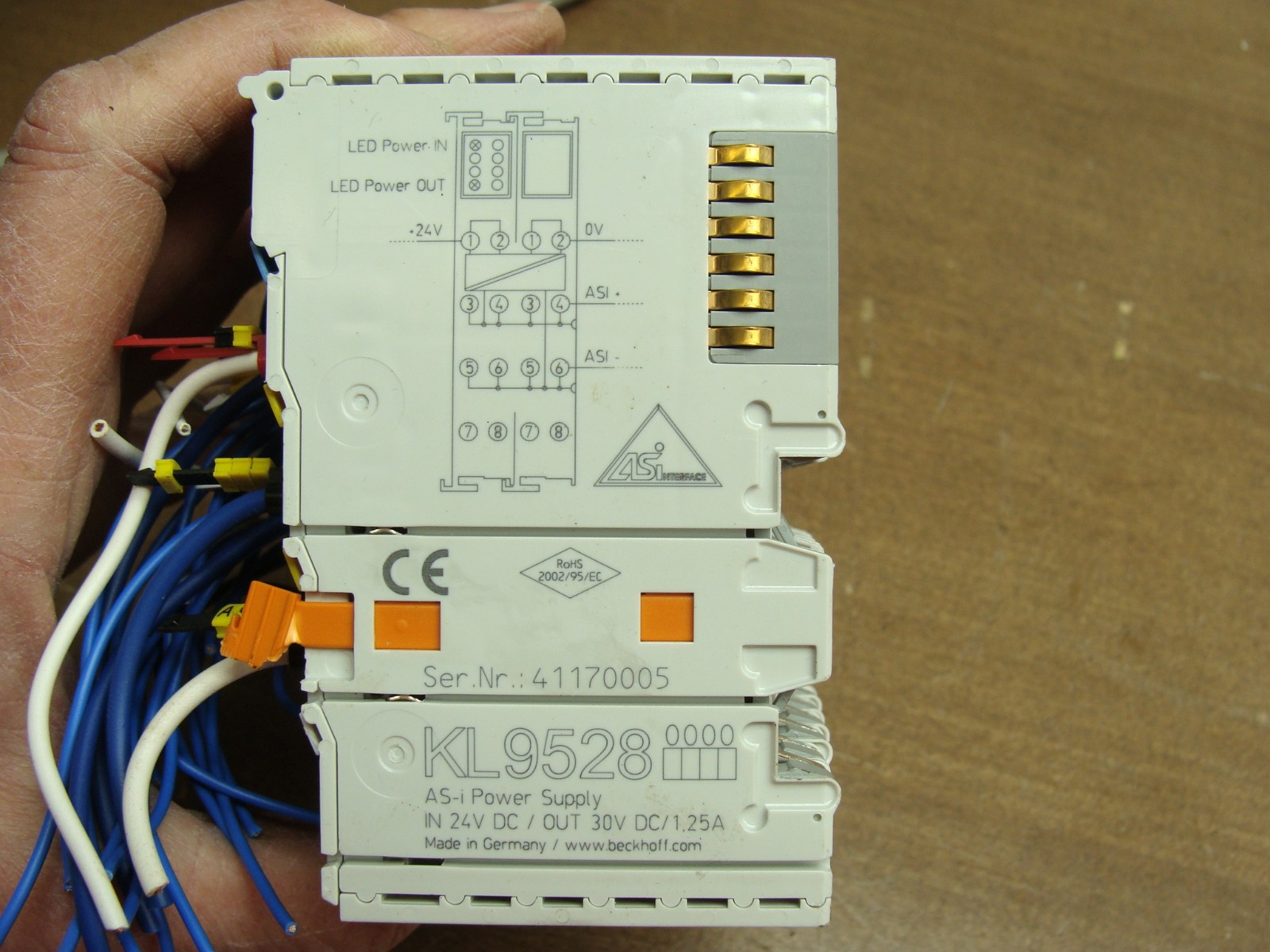 BECKHOFF BUS COUPLER CANOPEN BK5150 W/VARIOUS I/O MODULES (SEE DESC)