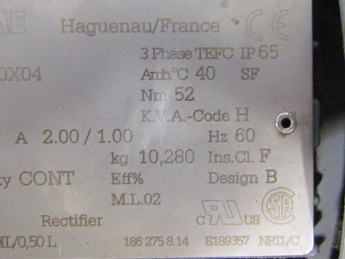 Sew-USOCOME WA30 DT71D4/ISU Spiroplan 44rpm 0.37KW
