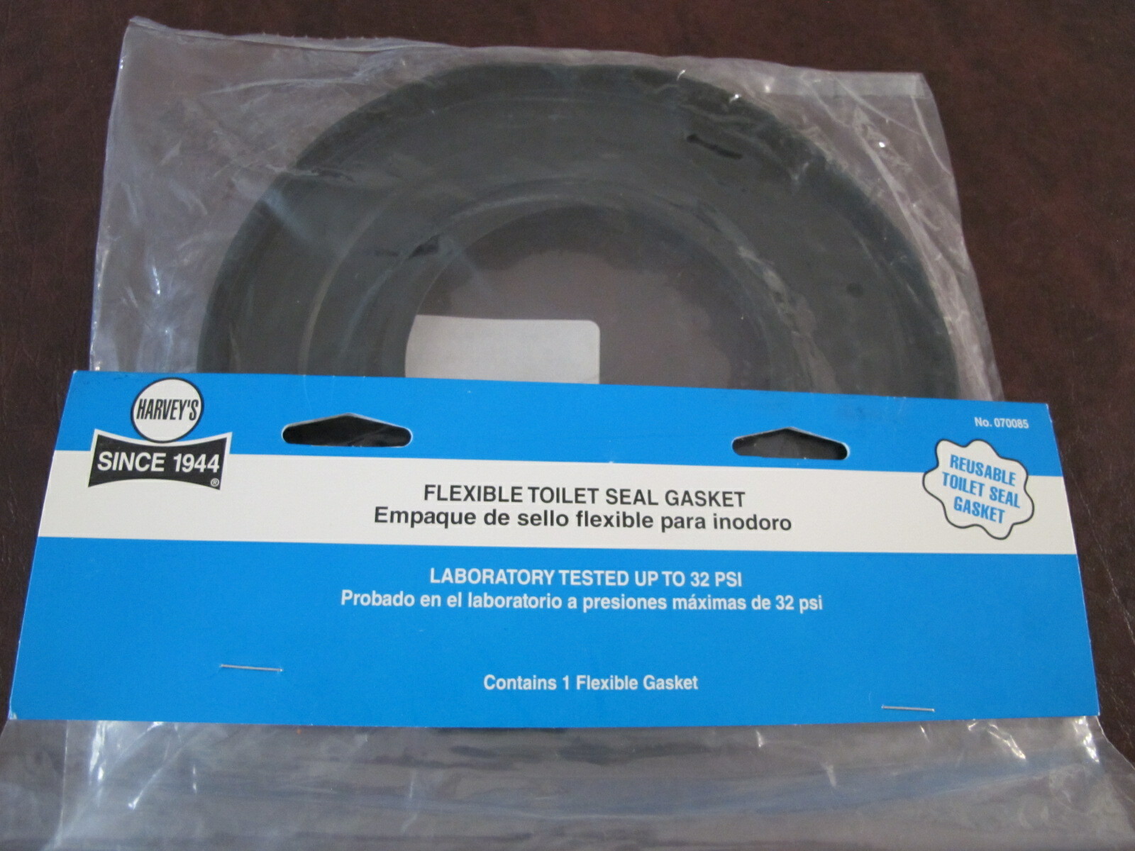 Harvey’s 070085 Flexible Toilet Seal Gasket NEW
