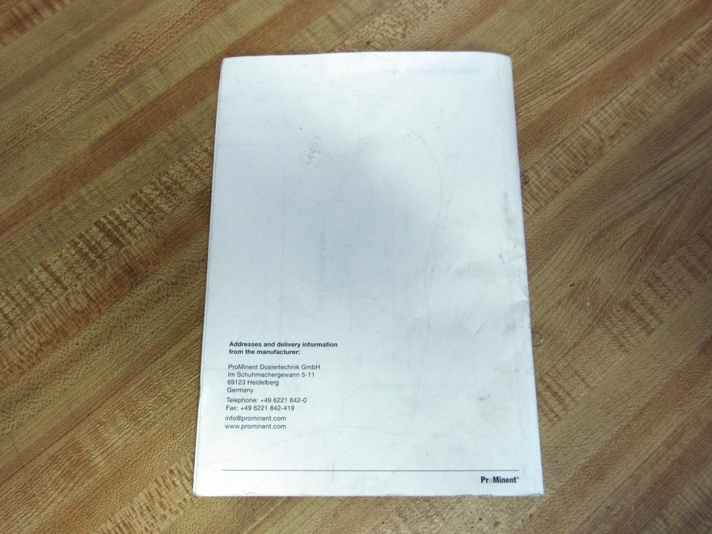 ProMinent 987426 Operating Instructions