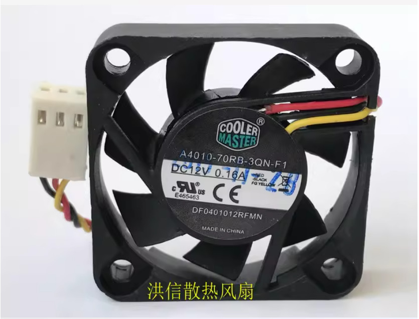 ONE . A4010-70RB-3QN-F1 12V 0.16A 40*40*10MM 4CM 3Pin Cooling Fan 1z,k8p