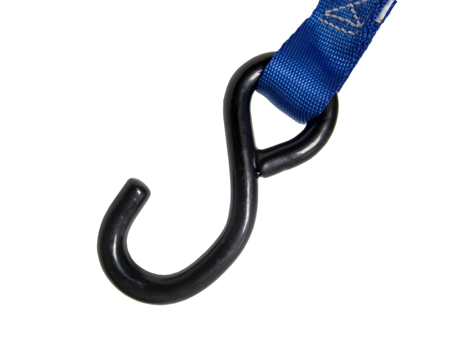 1″ x 8′ ft Ratchet Tie Down Strap Blue S Hook Trailer ATV Cargo Pack of 8