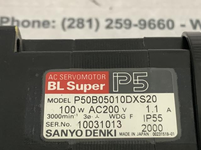 Sanyo Denki AC Servo Motor – P50B05010DXS20 w/Warranty