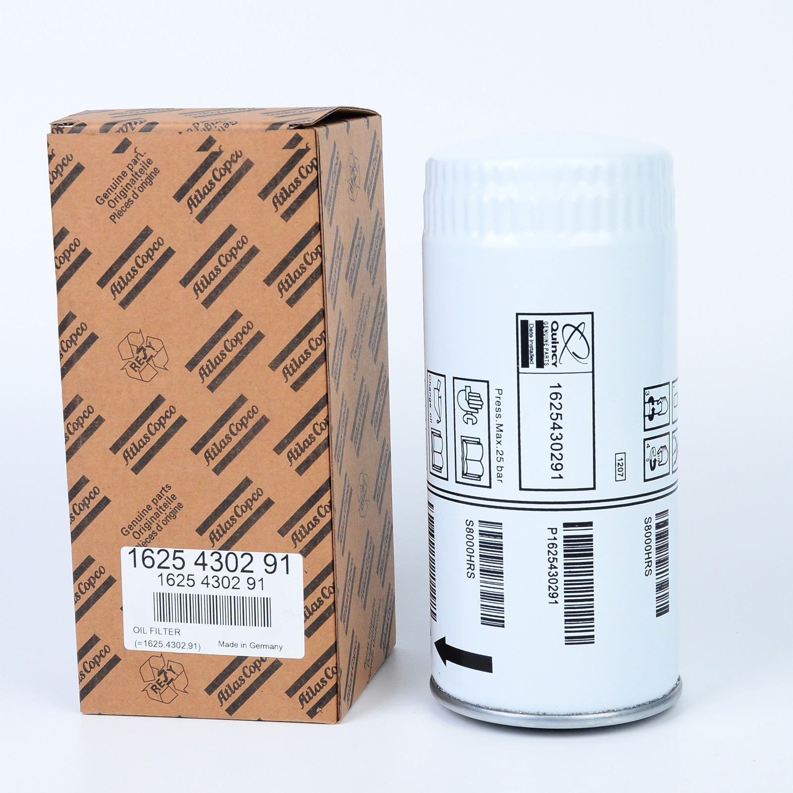 1625430291 Oil Filter Element Suitable for Quincy Replacement 1625-4302-91