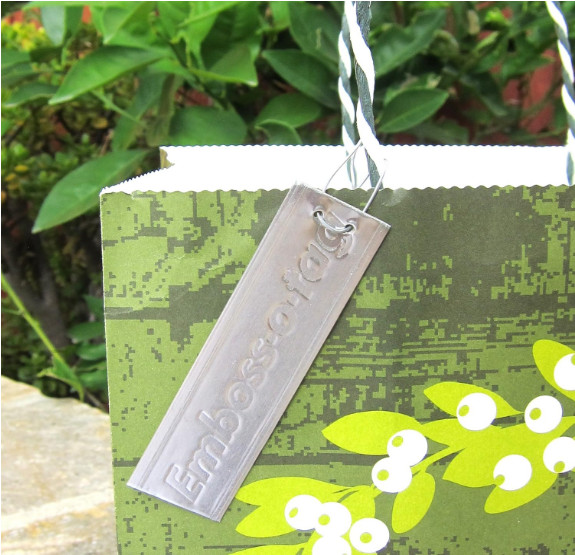 Emboss-o-tag Double Sided Write On Metal Labels for Outdoor, Gardening, and H…