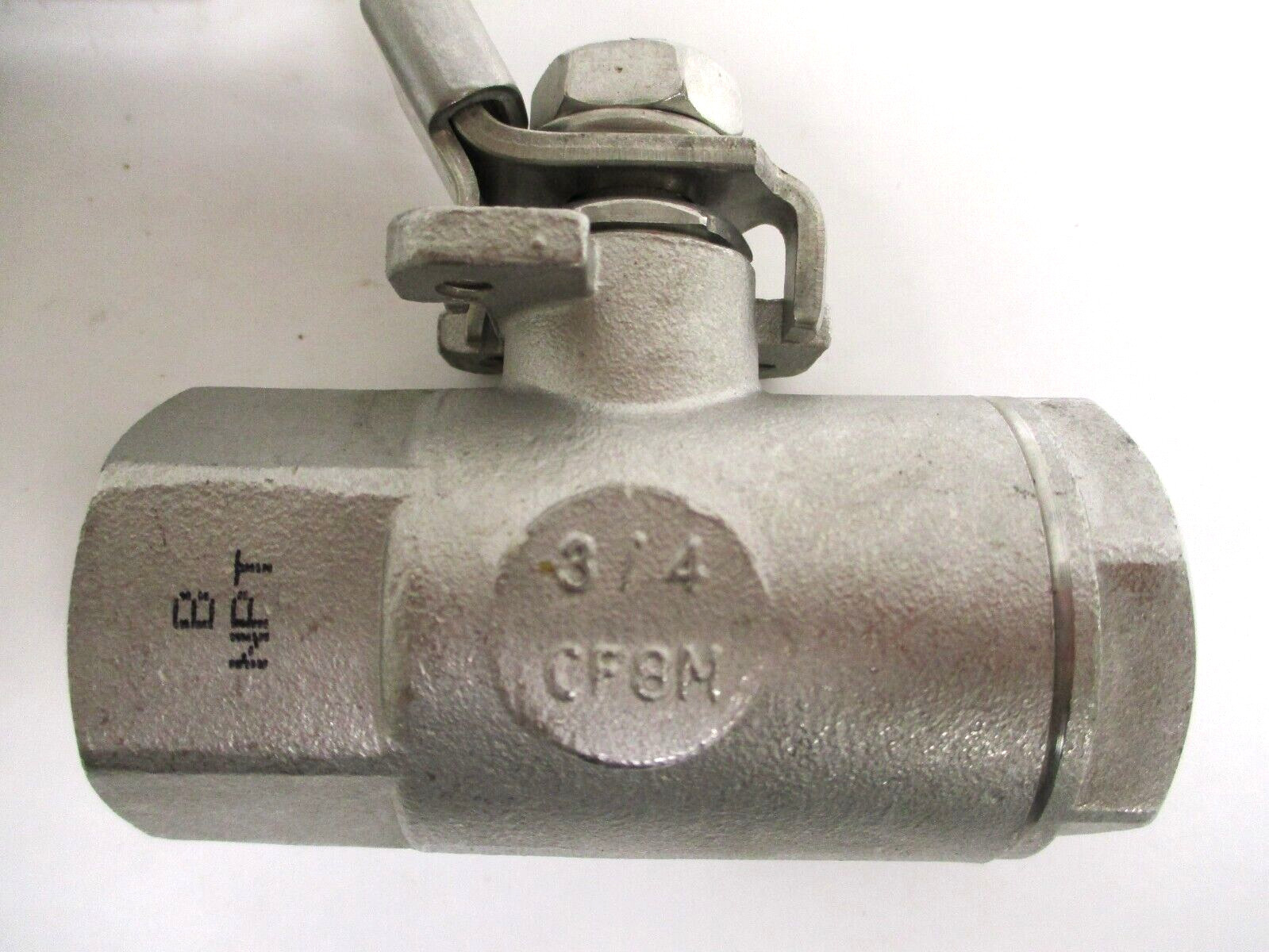 3/4″ FNPT SST 2000 PSI BALL VALVE, LEVER OP., LOT OF 2 ,SURPLUS