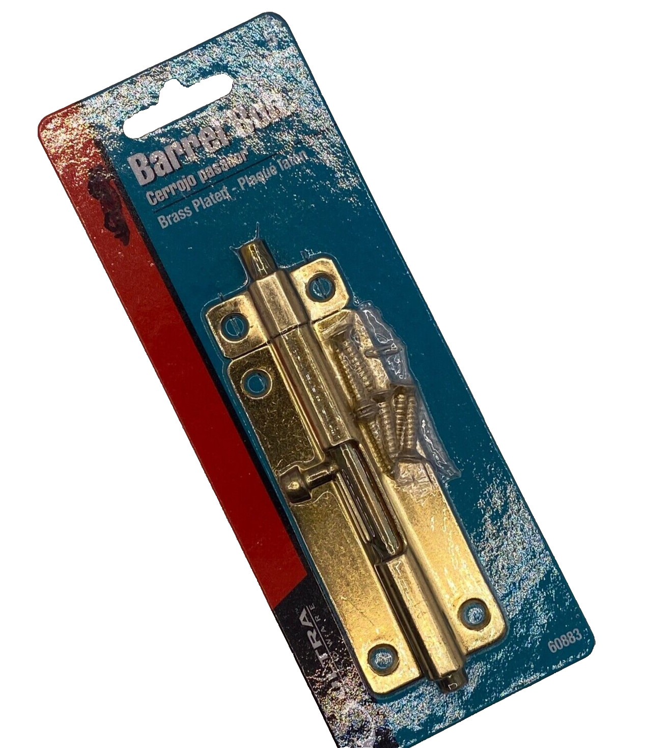 Ultra Hardware Barrel Bolt Brass Plated Steel 60883 5″ 127mm🔔