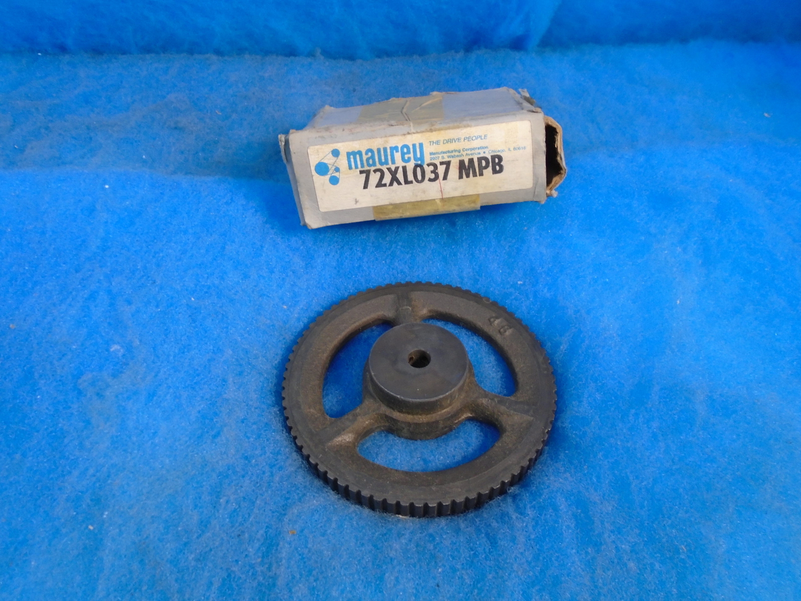 NOS MAUREY MFG CORP 72XL037-MPB EXTRA LIGHT TIMING PULLEY 1YR WARRANTY