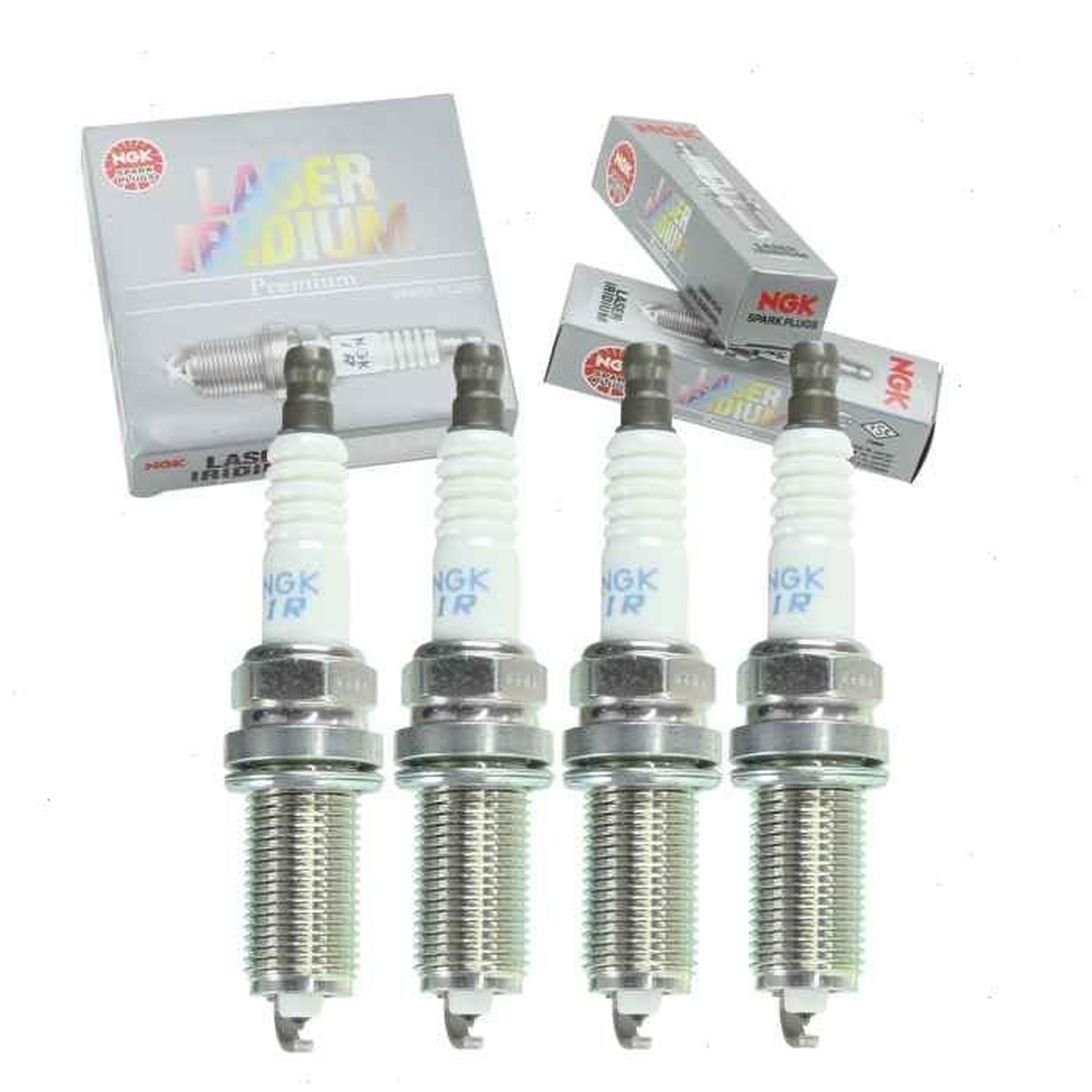 4 pc NGK Laser Iridium Spark Plugs compatible with Toyota Tacoma 2.7L L4 2005…